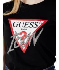 GUESS ICON T-Shirt mit Applikationen jetbla - T-Shirts und Tops f&uuml;r Damen - 3