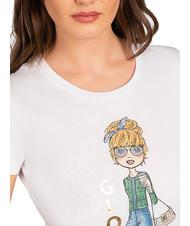 LIUJO MODA GIRL T-shirt bco oct.gl&uuml;hendes M&auml;dchen - T-Shirts und Tops f&uuml;r Damen - 3