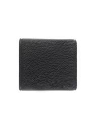 COCCINELLE PRINTED LOGO Mini-Geldb&ouml;rse aus Leder Schwarz - Brieftaschen Damen - 3