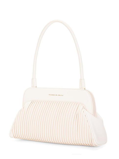 PLISSE Schultertasche Wei&szlig; - Damentaschen