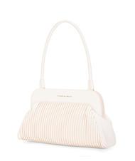 TOSCA BLU PLISSE Schultertasche Wei&szlig; - Damentaschen - 2