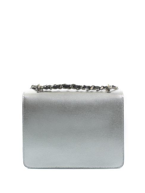 MICHELLE Umh&auml;ngetasche aus Leder SILBER - Damentaschen