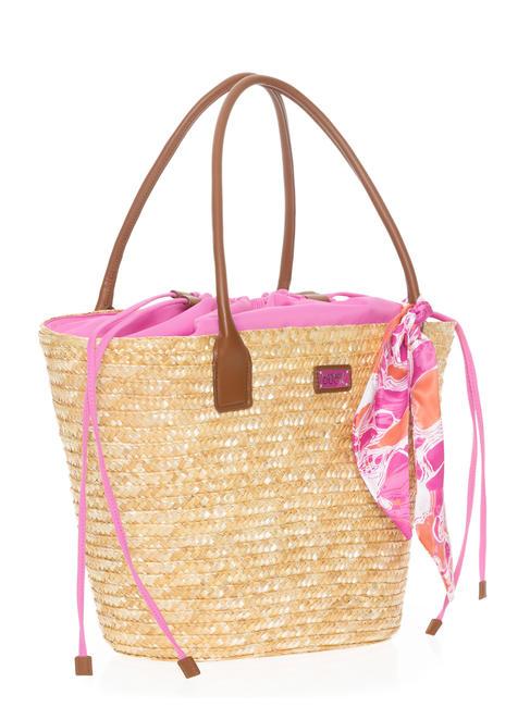 SEASHELL STRAW Schultertasche rosa Blase - Damentaschen