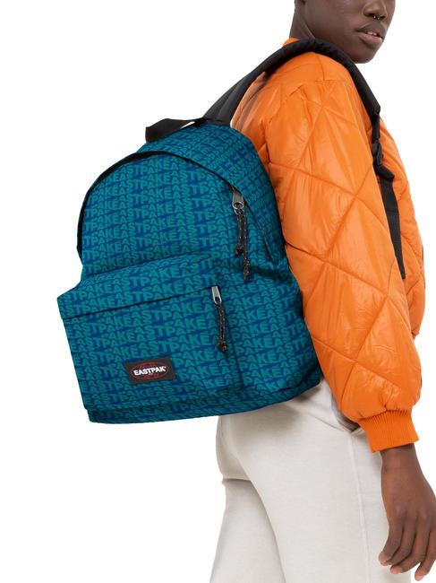 PADDED PAKR Rucksack sculpytype blau - Rucks&auml;cke f&uuml;r Schule &amp; Freizeit