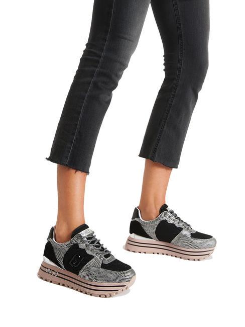 MAXI WONDER 57 Plateau-Sneaker mit Python-Print Reinheit - Damenschuhe