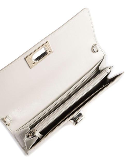 1927 Clutch-Geldb&ouml;rse aus Leder mit Kette Perle - Brieftaschen Damen