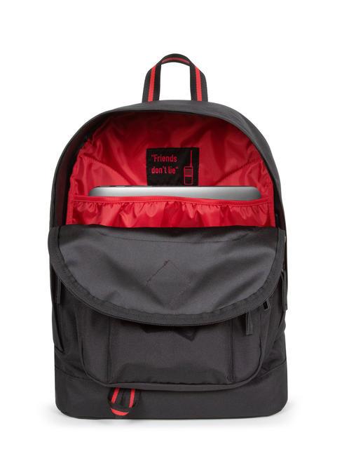 SUGARBUSH By STRANGER THINGS Laptoprucksack 15" schwarz verteilen - Rucks&auml;cke f&uuml;r Schule &amp; Freizeit