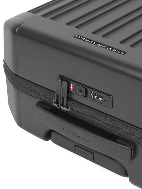 PQ-LIGHT Ultraflacher Kabinentrolley Matt-schwarz - Handgepäck