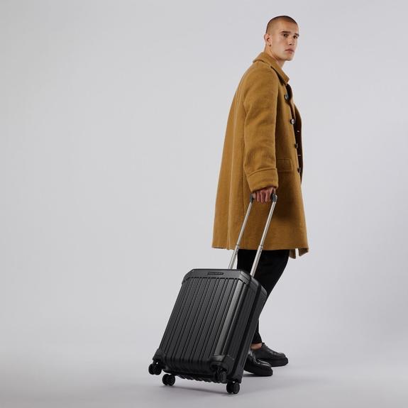 PQ-LIGHT Ultraflacher Kabinentrolley Matt-schwarz - Handgepäck