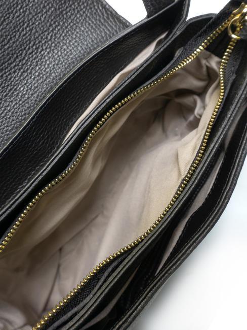 JULIA Lederhandtasche Schwarz - Damentaschen