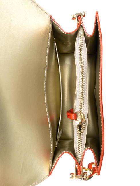 LILY  Mini-Umh&auml;ngetasche aus Leder ROT - Damentaschen