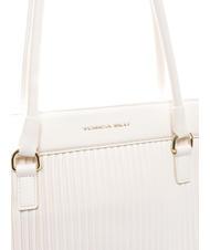 TOSCA BLU PLISS&Eacute; Schultertasche Wei&szlig; - Damentaschen - 3