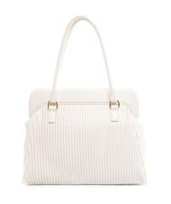 TOSCA BLU PLISS&Eacute; Schultertasche Wei&szlig; - Damentaschen - 4