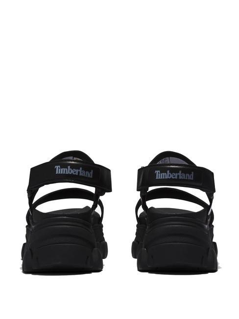 ADLEY WAY 2 BAND Ledersandale PECHSCHWARZ - Damenschuhe