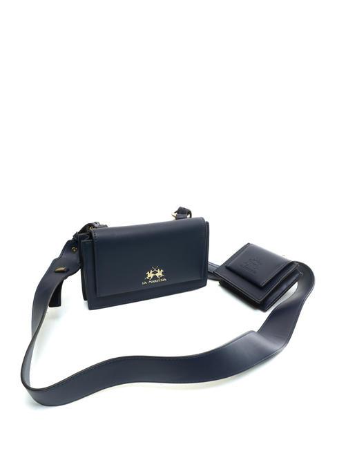 HERITAGE Clutch mit Schultergurt Blau - Damentaschen