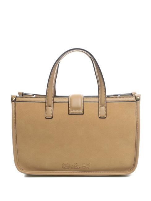 GISELA Umh&auml;ngetasche mit Schnalle Beige - Damentaschen