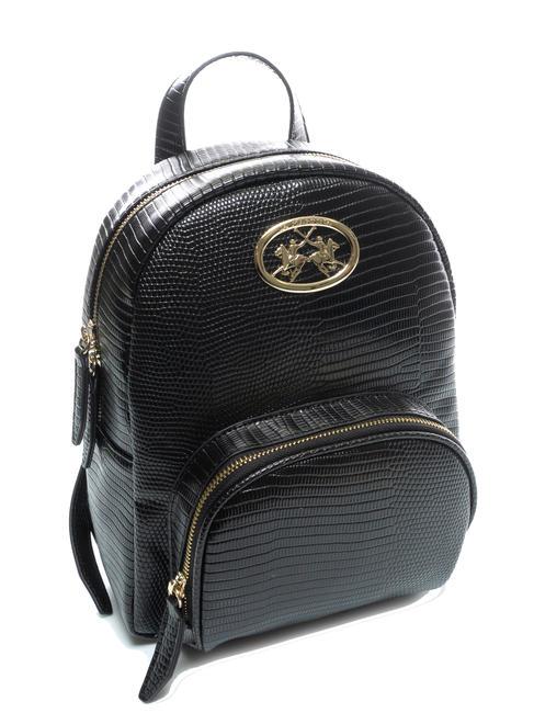 GERALDINA Rucksack mit Kokosnuss-Print Schwarz - Damentaschen