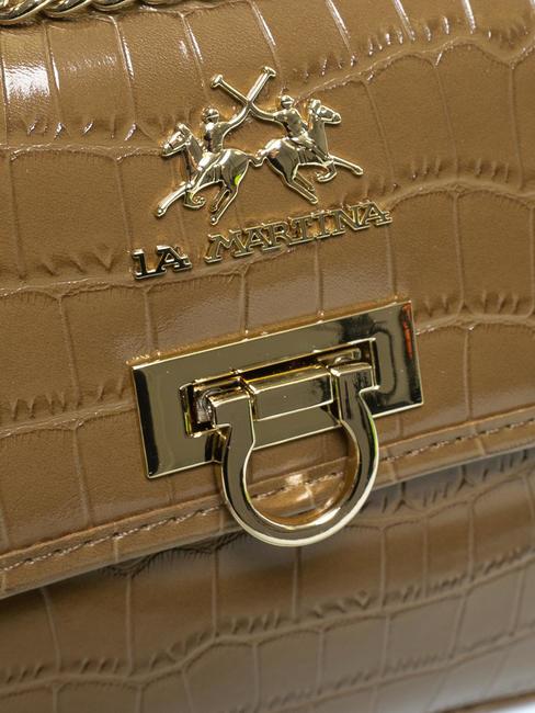 GERALDINA Tasche mit Kokosnuss-Print br&auml;unen - Damentaschen