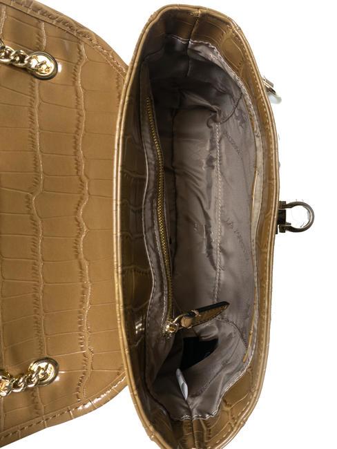 GERALDINA Tasche mit Kokosnuss-Print br&auml;unen - Damentaschen