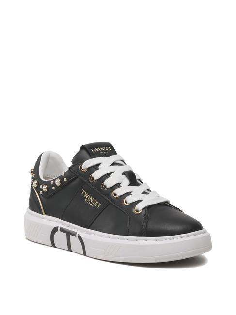 PEARLS Turnschuhe mit Perlen Schwarz - Damenschuhe
