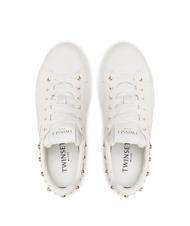 TWINSET PEARLS Turnschuhe mit Perlen optisch wei&szlig; - Damenschuhe - 5