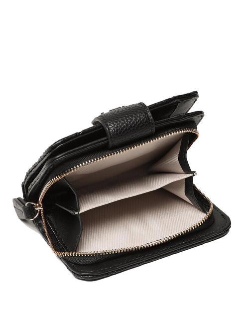 CONTRAST Kleine Geldb&ouml;rse mit Klappe Schwarz - Brieftaschen Damen