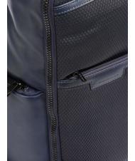 PIQUADRO FINN Laptop-Rucksack 15,6", aus Leder Blau - PC-Rucksäcke - 3