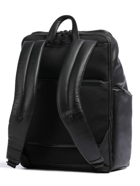 FINN Laptop-Rucksack 15,6", aus Leder Schwarz - PC-Rucks&auml;cke