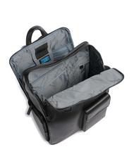 PIQUADRO FINN Laptop-Rucksack 15,6", aus Leder Schwarz - PC-Rucks&auml;cke - 4
