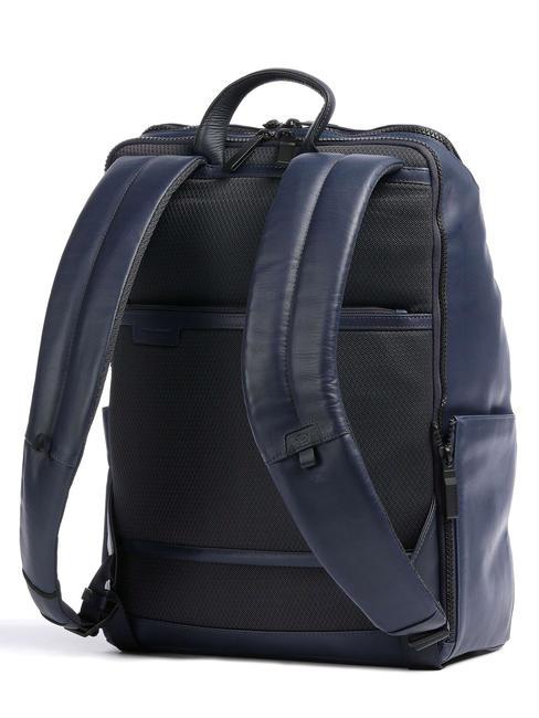FINN Laptop-Rucksack 14", aus Leder Blau - PC-Rucksäcke