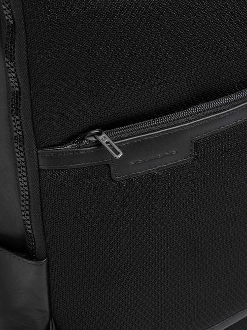 FINN Laptop-Rucksack 14", aus Leder Schwarz - PC-Rucksäcke