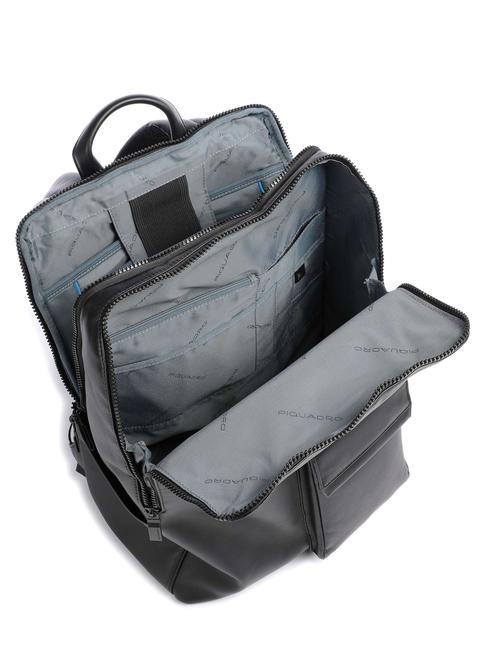 FINN Laptop-Rucksack 14", aus Leder Schwarz - PC-Rucksäcke