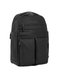 PIQUADRO PAAVO Laptop-Rucksack 15,6", aus Leder Schwarz - PC-Rucksäcke - 2