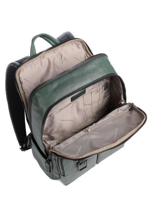HARPER Laptop-Rucksack 14 ", aus Leder GR&Uuml;N - PC-Rucks&auml;cke