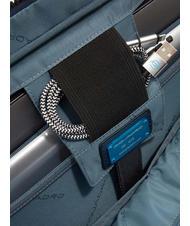 PIQUADRO FINN 14-Zoll-Laptop-Aktentasche aus Leder Schwarz - Arbeitstaschen - 4