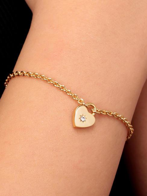 ABBRACCIO Armband mit "Hug"-Anhänger Gold - Armbänder