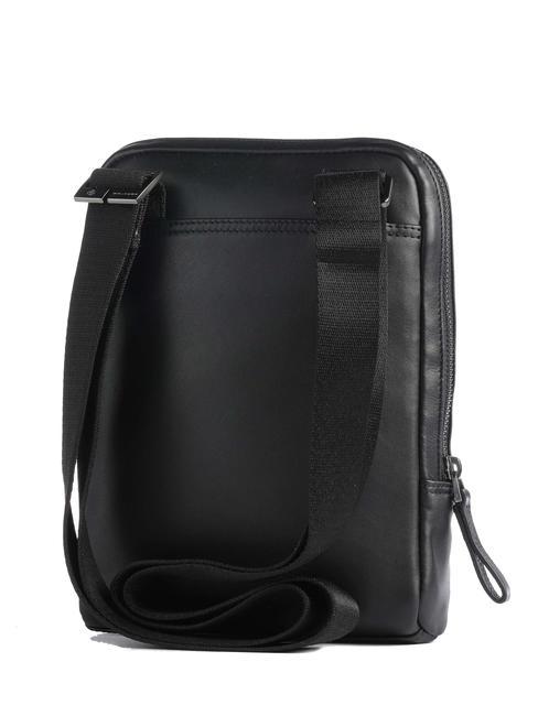 PAN Kleine Ledergeldbörse Schwarz - Umhängetaschen Herren