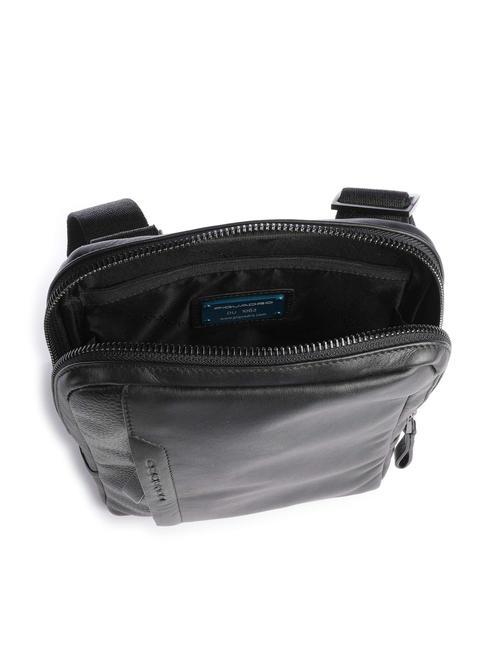 PAN Kleine Ledergeldbörse Schwarz - Umhängetaschen Herren