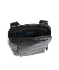 PIQUADRO PAN Kleine Ledergeldbörse Schwarz - Umhängetaschen Herren - 4