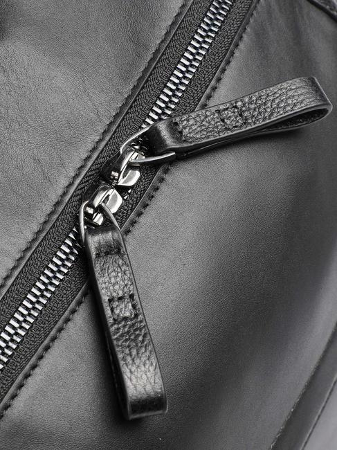 PAN Lederrucksack für 15" PC Schwarz - PC-Rucksäcke