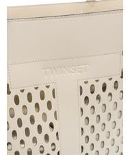 TWINSET WINDOW OVAL T Einkaufstasche mit Kupplung Elfenbein - Damentaschen - 3