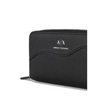 ARMANI EXCHANGE A|X Großes Portemonnaie mit Reißverschluss Schwarz - Brieftaschen Damen - 3