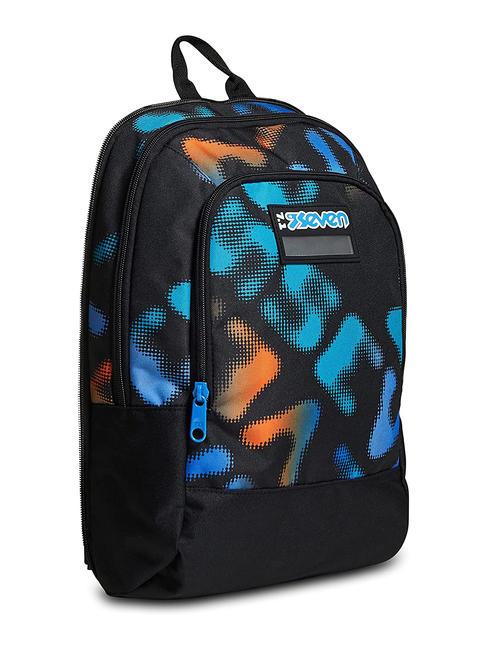 MELT BOY JACK Abnehmbarer 3-Rad-Trolley-Rucksack Schwarz - Rucks&auml;cke mit Trolleyfunktion