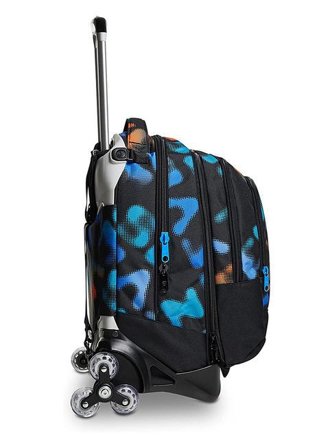 MELT BOY JACK Abnehmbarer 3-Rad-Trolley-Rucksack Schwarz - Rucks&auml;cke mit Trolleyfunktion
