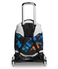SEVEN MELT BOY JACK Abnehmbarer 3-Rad-Trolley-Rucksack Schwarz - Rucks&auml;cke mit Trolleyfunktion - 7