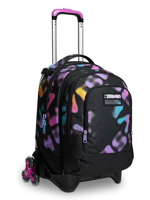 MELT GIRL JACK Abnehmbarer 3-Rad-Trolley-Rucksack Schwarz - Rucks&auml;cke mit Trolleyfunktion