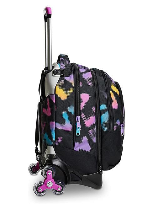 MELT GIRL JACK Abnehmbarer 3-Rad-Trolley-Rucksack Schwarz - Rucks&auml;cke mit Trolleyfunktion