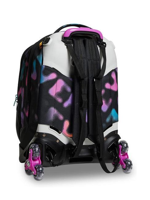 MELT GIRL JACK Abnehmbarer 3-Rad-Trolley-Rucksack Schwarz - Rucks&auml;cke mit Trolleyfunktion