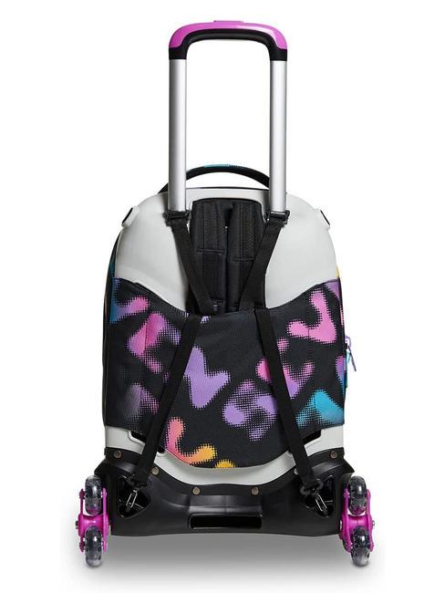 MELT GIRL JACK Abnehmbarer 3-Rad-Trolley-Rucksack Schwarz - Rucks&auml;cke mit Trolleyfunktion