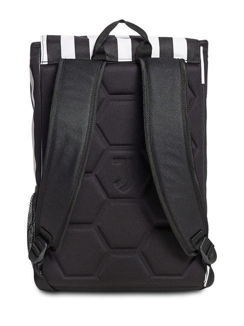 LEGENDS TEAM Erweiterbarer Rucksack STREIFEN SCHWARZ / WEISS - Rucks&auml;cke f&uuml;r Schule &amp; Freizeit